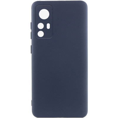 Накладка (з мікрофіброю) Silicone Cover Lakshmi Full Camera для Xiaomi 12T / 12T Pro- синій