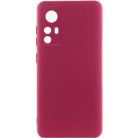 Накладка (з мікрофіброю) Silicone Cover Lakshmi Full Camera для Xiaomi 12T / 12T Pro- марсала