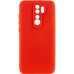Накладка (з мікрофіброю) Silicone Cover Lakshmi Full Camera для Xiaomi Redmi 9- червоний