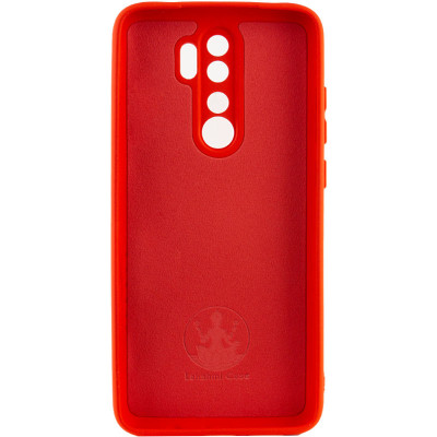 Накладка (з мікрофіброю) Silicone Cover Lakshmi Full Camera для Xiaomi Redmi 9- червоний