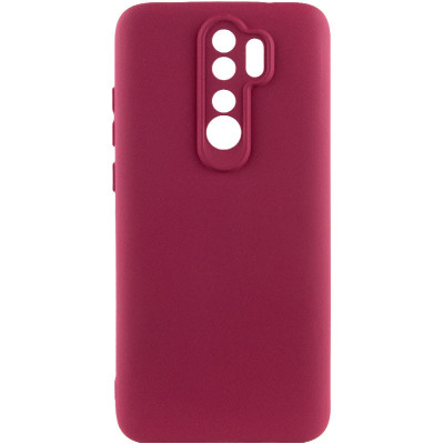 Накладка (з мікрофіброю) Silicone Cover Lakshmi Full Camera для Xiaomi Redmi 9- марсала