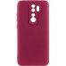 Накладка (з мікрофіброю) Silicone Cover Lakshmi Full Camera для Xiaomi Redmi 9- марсала