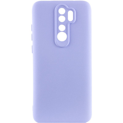 Накладка (з мікрофіброю) Silicone Cover Lakshmi Full Camera для Xiaomi Redmi 9- бузковий
