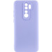Накладка (з мікрофіброю) Silicone Cover Lakshmi Full Camera для Xiaomi Redmi 9- бузковий