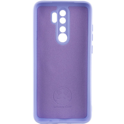 Накладка (з мікрофіброю) Silicone Cover Lakshmi Full Camera для Xiaomi Redmi 9- бузковий