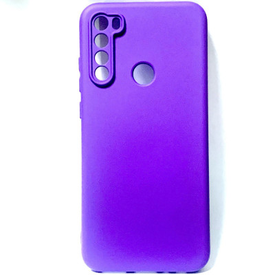 Накладка (з мікрофіброю) Silicone Cover Lakshmi Full Camera для Xiaomi Redmi Note 8T- фіолетовий