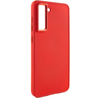 Накладка Bonbon Metal Style для Samsung S21 FE- червоний