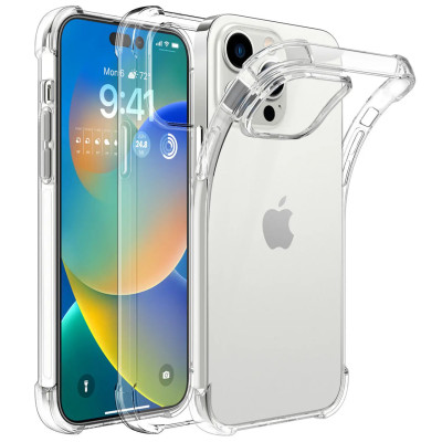 Накладка GETMAN посилені кути для iPhone 14 Pro- прозорий Накладка GETMAN посилені кути для iPhone 14 Pro- прозорий