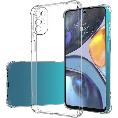 Накладка GETMAN посилені кути для Motorola Moto G22- прозорий Накладка GETMAN посилені кути для Motorola Moto G22- прозорий