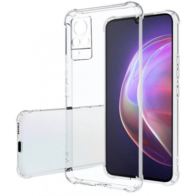 Накладка GETMAN посилені кути для Vivo V21- прозорий Накладка GETMAN посилені кути для Vivo V21- прозорий