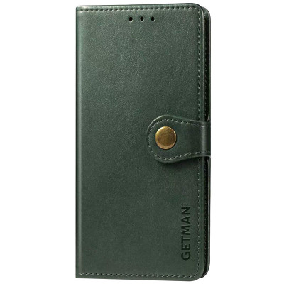 Чохол-книжка GETMAN Gallant шкіряний для Xiaomi Redmi A1 Plus / Poco C50 / Redmi A2 Plus- зелений Чохол-книжка GETMAN Gallant шкіряний для Xiaomi Redmi A1 Plus / Poco C50 / Redmi A2 Plus- зелений
