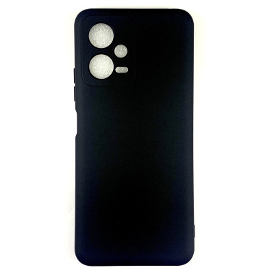 Накладка (з мікрофіброю) Soft Silk для Xiaomi Redmi Note 12 5G / Poco X5 5G- чорний