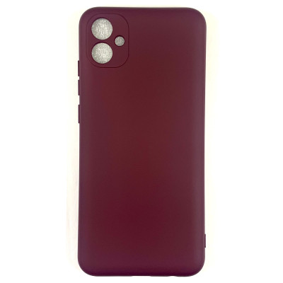 Накладка (з мікрофіброю) Soft Silk для Samsung A04e- бордовий