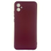 Накладка (з мікрофіброю) Soft Silk для Samsung A04e- бордовий