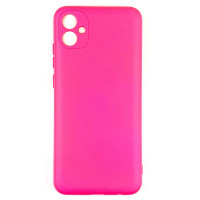 Накладка (з мікрофіброю) Soft Silk для Samsung A04e- малиновий