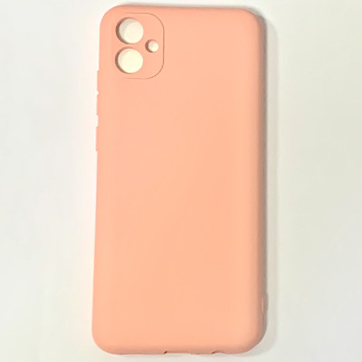 Накладка (з мікрофіброю) Soft Silk для Samsung A04e- світло-рожевий