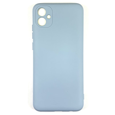 Накладка (з мікрофіброю) Soft Silk для Samsung A04e- блакитний
