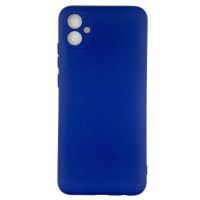 Накладка (з мікрофіброю) Soft Silk для Samsung A04e- темно-синій