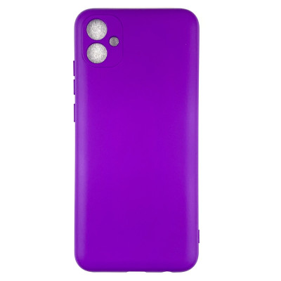 Накладка (з мікрофіброю) Soft Silk для Samsung A04e- фіолетовий