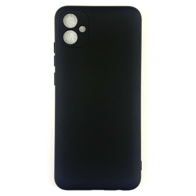 Накладка (з мікрофіброю) Soft Silk для Samsung A04e- чорний