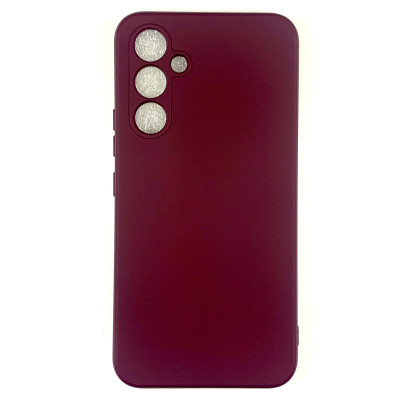 Накладка (з мікрофіброю) Soft Silk для Samsung A34 5G- бордовий