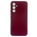 Накладка (з мікрофіброю) Soft Silk для Samsung A34 5G- бордовий