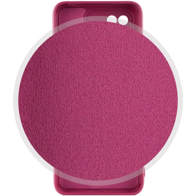 Накладка (з мікрофіброю) Soft Silk для Samsung A34 5G- бордовий