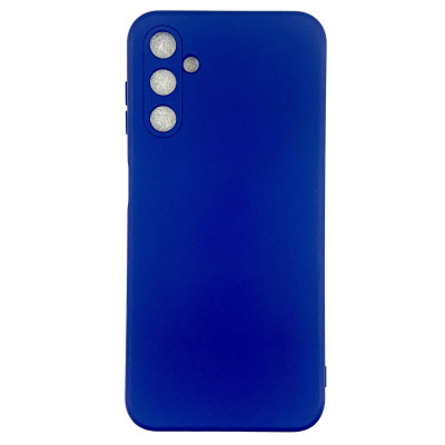 Накладка (з мікрофіброю) Soft Silk для Samsung A34 5G- темно-синій