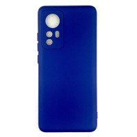 Накладка (з мікрофіброю) Soft Silk для Xiaomi 12 / 12X- синій