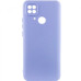 Накладка (з мікрофіброю) Soft Silk для Xiaomi Redmi 10C- бузковий