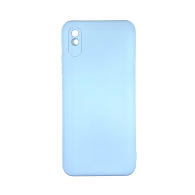 Накладка (з мікрофіброю) Soft Silk для Xiaomi Redmi 9A- блакитний