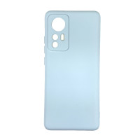 Накладка (з мікрофіброю) Soft Silk для Xiaomi 12 / 12X- блакитний