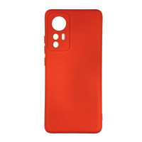 Накладка (з мікрофіброю) Soft Silk для Xiaomi 12 / 12X- червоний