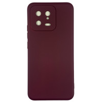 Накладка (з мікрофіброю) Soft Silk для Xiaomi 13- бордовий