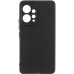 Накладка (з мікрофіброю) Soft Silk для Xiaomi Redmi Note 12 4G- чорний