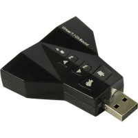 Зовнішня звукова карта USB+4AUX Virtual 7.1 Ch Sound Зовнішня звукова карта USB+4AUX Virtual 7.1 Ch Sound