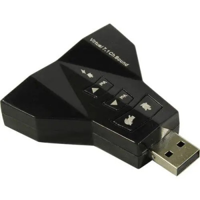 Зовнішня звукова карта USB+4AUX Virtual 7.1 Ch Sound Зовнішня звукова карта USB+4AUX Virtual 7.1 Ch Sound