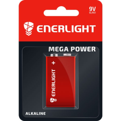 Батарейка 6F22 (крона) (6LR6 (AA)1) Enerlight Mega Power Батарейка 6F22 (крона) (6LR6 (AA)1) Enerlight Mega Power
