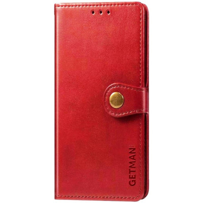 Чохол-книжка GETMAN Gallant шкіряний для Xiaomi Redmi Note 12 4G - червоний