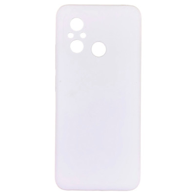 Накладка (з мікрофіброю) Silicone Cover Full without Logo для Xiaomi Redmi 12C / Poco C55- білий