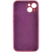 Накладка (з мікрофіброю) Silicon Case Full Camera для iPhone 14 Pro (6.1)- марсала