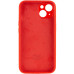 Накладка (з мікрофіброю) Silicon Case Full Camera для iPhone 14 Pro (6.1)- червоний