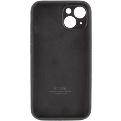 Накладка (з мікрофіброю) Silicon Case Full Camera для iPhone 14 Pro (6.1)- чорний