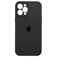 Накладка (з мікрофіброю) Silicon Case Full Camera для iPhone 14 Pro Max (6.7)- темно-сірий
