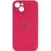 Накладка (з мікрофіброю) Silicon Case Full Camera для iPhone 11 (6.1) квадратні кути- червона троянда