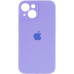 Накладка (з мікрофіброю) Silicon Case Full Camera для iPhone 12 (6.1)- бузковий