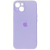 Накладка (з мікрофіброю) Silicon Case Full Camera для iPhone 12 (6.1)- лавандовий
