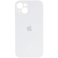 Накладка (з мікрофіброю) Silicon Case Full Camera для iPhone 12 (6.1)- білий