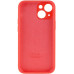 Накладка (з мікрофіброю) Silicon Case Full Camera для iPhone 13 Pro (6.1)- кораловий