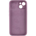 Накладка (з мікрофіброю) Silicon Case Full Camera для iPhone 13 Pro (6.1)- ліловий